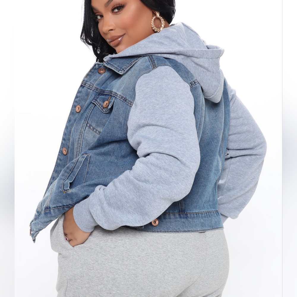 ♦️♦️DENIM JACKET - MEDIUM WASH  SZ 2X - Picture 3 of 12